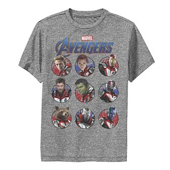 Boys 8-20 Marvel Avengers Endgame Main Cast Circles Performance Graphic Tee
