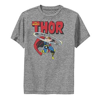 Boys 8-20 Marvel Mighty Thor Hammer Swing Performance Graphic Tee