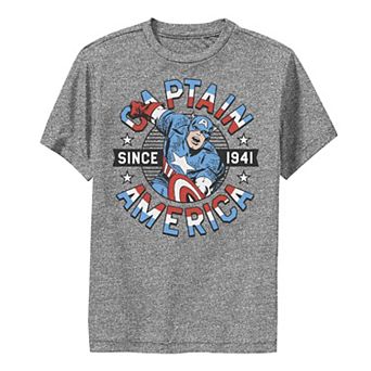 Boys 8-20 Marvel Captain America Avengers 1941 Performance Graphic Tee