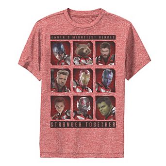 Boys 8-20 Marvel Avengers Endgame Mightiest Heroes Stack Performance Graphic Tee