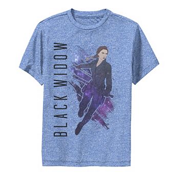 Boys 8-20 Marvel Avengers Endgame Black Widow Galaxy Painted Performance Graphic Tee