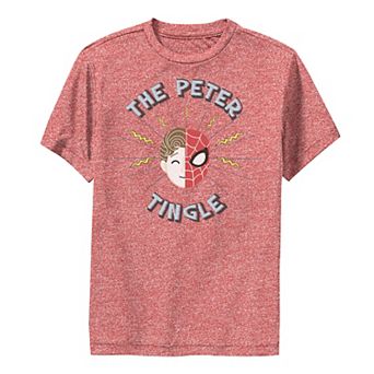 Boys 8-20 Marvel Spider-Man Far From Home The Peter Tingle Head Shot Performance Graphic Tee