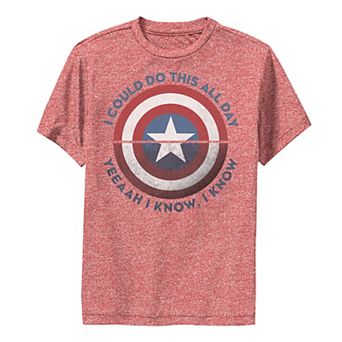 Boys 8-20 Marvel Avengers Split Shield Performance Graphic Tee