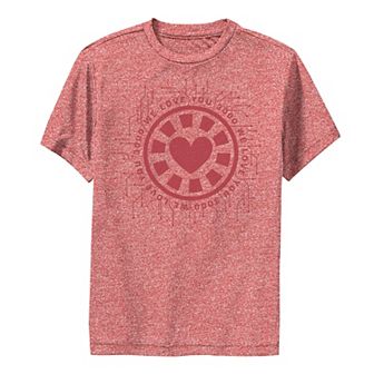 Boys 8-20 Marvel Avengers: Endgame Iron Man We Love You 3000 Heart Performance Graphic Tee