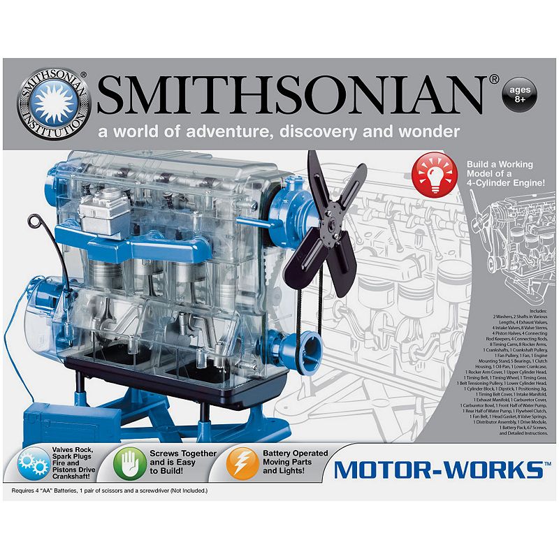 NSI Smithsonian Motor-Works® Model - Recommended for Ages 8 Years and up.