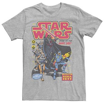 Men's Star Wars "Come To The Dark Side!" Comic Book Cover Tee