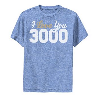 Boys 8-20 Marvel Avengers Endgame Iron Man I Love You 3000 Quote Bold Performance Graphic Tee