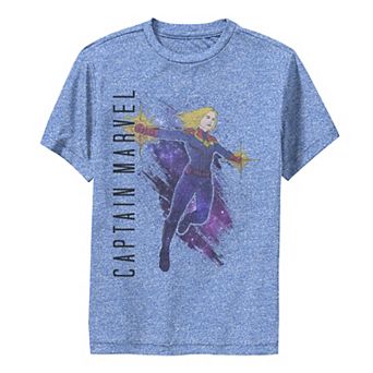 Boys 8-20 Marvel Avengers Endgame Captain Marvel Galaxy Paint Performance Graphic Tee