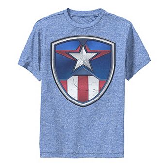 Boys 8-20 Marvel Captain America Armor Suit Performance Graphic Tee