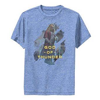 Boys 8-20 Marvel Avengers: Endgame Thor God Of Thunder Blue Hue Performance Graphic Tee