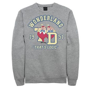 Disney's Alice In Wonderland Tweedledee Tweedledum Men's Collegiate Sweatshirt