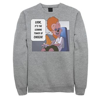 Disney's A Goofy Movie Men's Look It's The Leaning Tower Of Cheeza Sweatshirt