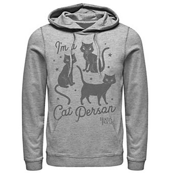 Men's Hocus Pocus Cat Person Text Hoodie
