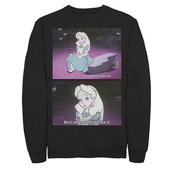 Disney's Alice In Wonderland I Give Good Advice Panels Men's Sweatshirt