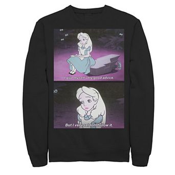 Disney's Alice In Wonderland I Give Good Advice Panels Men's Sweatshirt