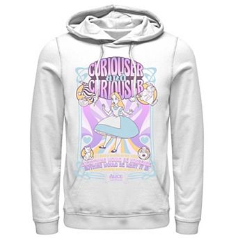 Men's Alice In Wonderland Psychedelic Nouveou Neon Hoodie