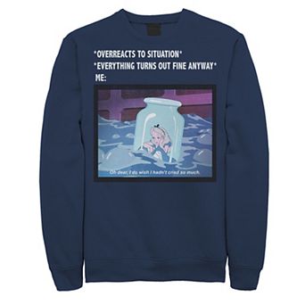 Disney's Alice In Wonderland Overreacts To Situation Meme Men's Sweatshirt
