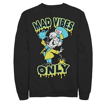 Disney's Alice In Wonderland Mad Hatter Mad Vibes Only Men's Sweatshirt