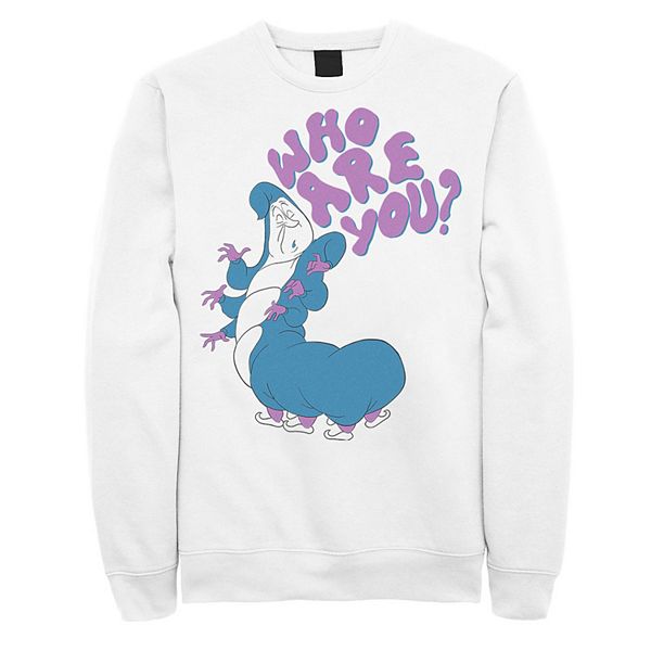 Men S Disney Alice In Wonderland Caterpillar Who Are You Hoodie