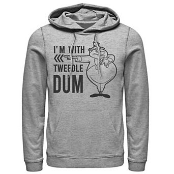 Disney's Alice In Wonderland I'm With Tweedledum Men's Hoodie
