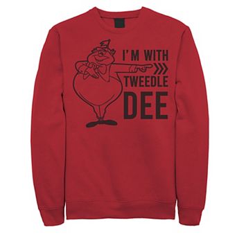 Disney's Alice In Wonderland I'm With Tweedledee Men's Sweatshirt