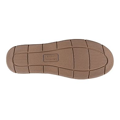 Men's Wembley Memory Foam Microsuede Clog Slippers with Fleece Trim