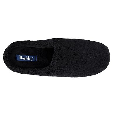 Men's Wembley Soft Plush Microterry Memory Foam Clog Slippers