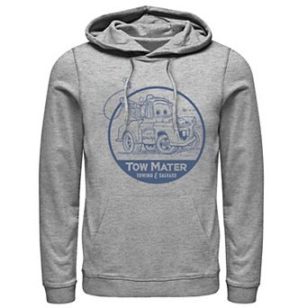 Men's Disney Pixar Cars Tow Mater Salvage Badge Hoodie