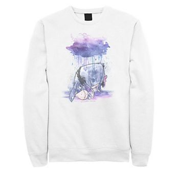 Disney's Winnie The Pooh Eeyore Watercolor Rain Cloud Men's Sweatshirt