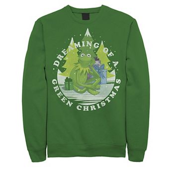 Men's Disney Christmas The Muppets Kermit Dreaming Of Green Fleece