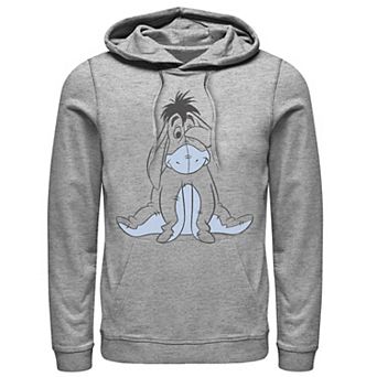 Disney's Winnie The Pooh Happy Eeyore Art Sketch Men's Hoodie