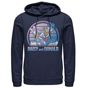 Disney's Mickey And Friends Donald And Daisy Men's Lined Portrait Hoodie