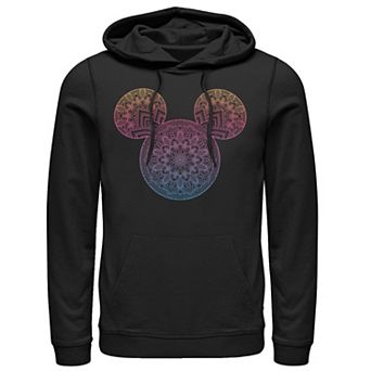 Disney's Mickey And Friends Men's Mandala Mickey Ears Hoodie