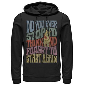 Disney's Winnie The Pooh Did You Ever Stop To Think Men's Hoodie