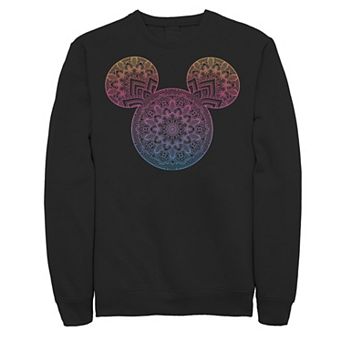 Disney's Mickey And Friends Mandala Mickey Ears Men's Sweatshirt