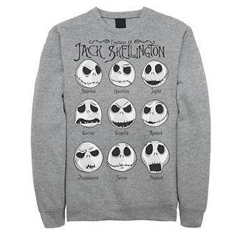 Disney's The Nightmare Before Christmas Men's Emotional Jack Sweatshirt