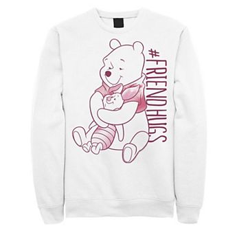 Disney's Winnie The Pooh Piglet & Pooh Friend Hugs Men's Fleece Sweatshirt