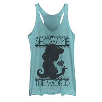 Disney's Aladdin Juniors' Jasmine Silhouette Graphic Tank Top