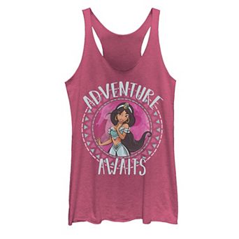 Disney Aladdin Juniors' Jasmine "Adventure Awaits" Graphic Tank Top