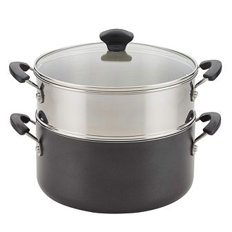 Farberware® Cookstart Aluminum DiamondMax Nonstick 5.5-qt Dutch Oven with Steamer Insert