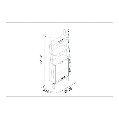 MANHATTAN COMFORT Cooper Ladder Display Cabinet