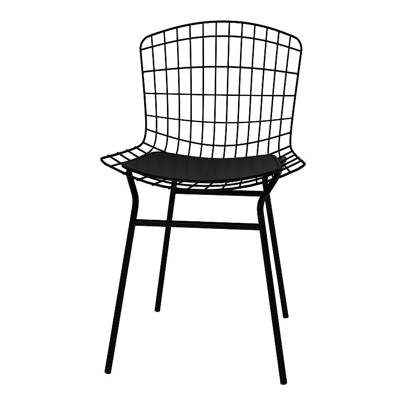 MANHATTAN COMFORT Madeline Dining Chair, Black