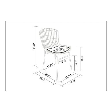 Manhattan Comfort Madeline 2-Piece Chair Set