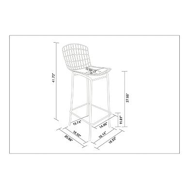 MANHATTAN COMFORT Madeline Bar Stool