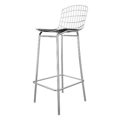 Manhattan Comfort Madeline 3-Piece Bar Stool Set