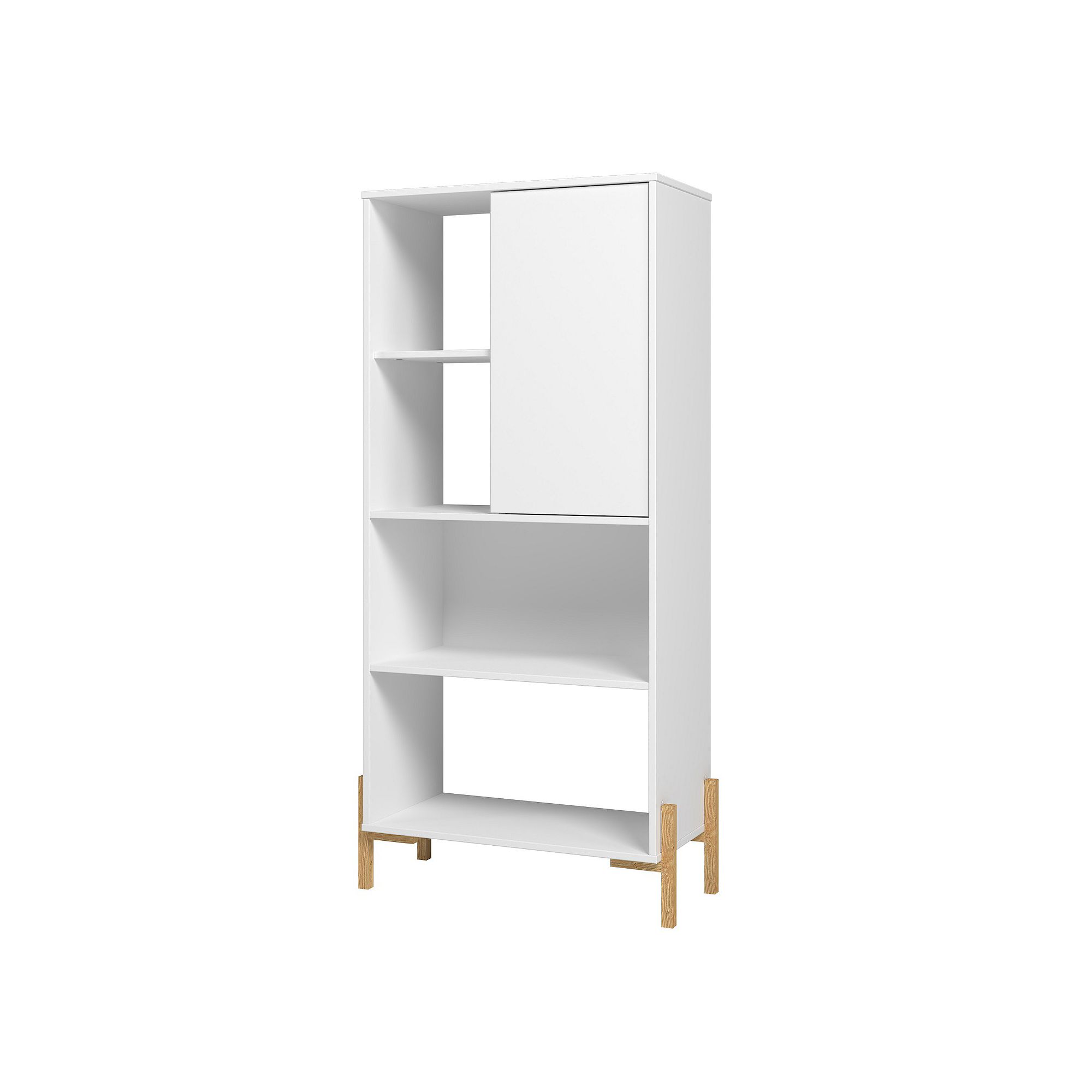 MANHATTAN COMFORT Bowery Bookcase, White