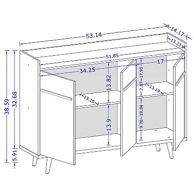 MANHATTAN COMFORT Bradley Buffet Stand