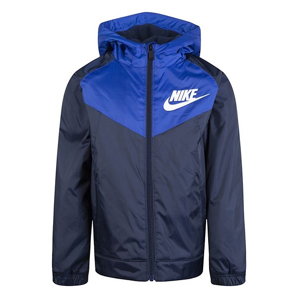 Nike Sportswear Windrunner Jacket Boys Jackets Size L, Color: Navy/Blue 