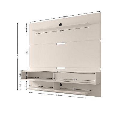 MANHATTAN COMFORT Floating Astor Entertainment Center Wall Decor