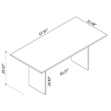 MANHATTAN COMFORT NoMad Dining Table